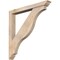 Ekena Millwork Funston Traditional Smooth Bracket w/ Offset Brace, Douglas Fir, 5 1/2"W x 46"D x 46"H BKT0604X46X46FST01SDF - alternate 1